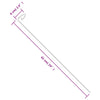 Grüne Gartenpflanzenstützen Ilelida 61cm (20 Stück Stahl)