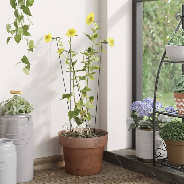 Grüne Gartenpflanzenstützen Ilelida 61cm (20 Stück Stahl)