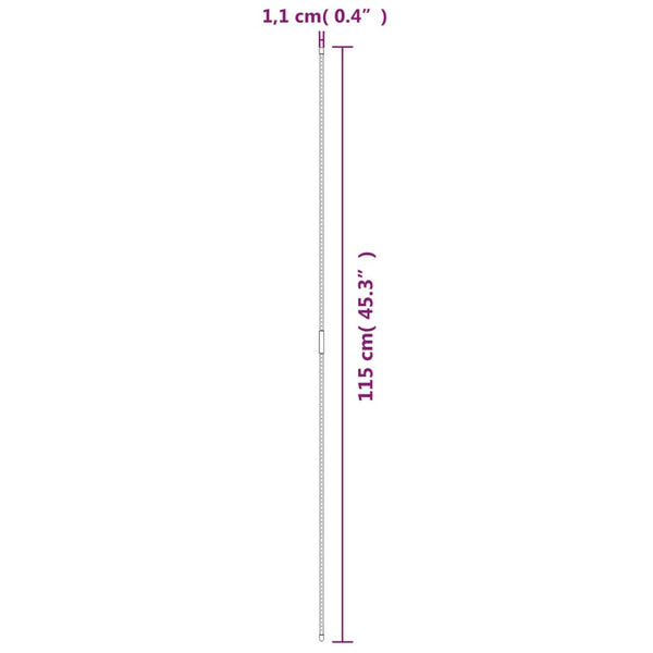Grüne Pflanzenstützen Bonbonica 115cm (30 Stück Stahl)