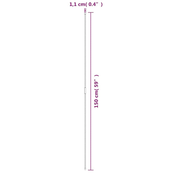 Vihreä kasvituet Bonbonica 150cm (30 kpl teräs)