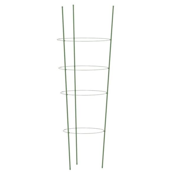 Gartengrün Pflanzenstütze Loc 90cm (4 Ringe 5 Stk. Stahl)