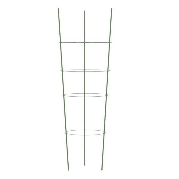 Gartengrün Pflanzenstütze Loc 90cm (4 Ringe 5 Stk. Stahl)