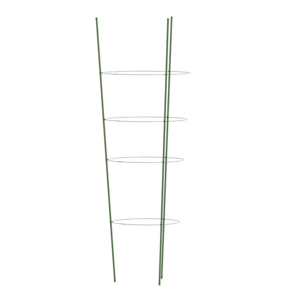 Gartengrün Pflanzenstütze Loc 90cm (4 Ringe 5 Stk. Stahl)