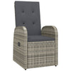 Graue Outdoor-Liegestühle mit Kissen Sagheb (2 St. Polyrattan)