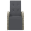 Graue Outdoor-Lounge-Sessel mit Kissen Roseanne (2 Stk. Polyrattan)