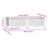 80x40x23cm Hochbeet Abelardo (Polypropylen)