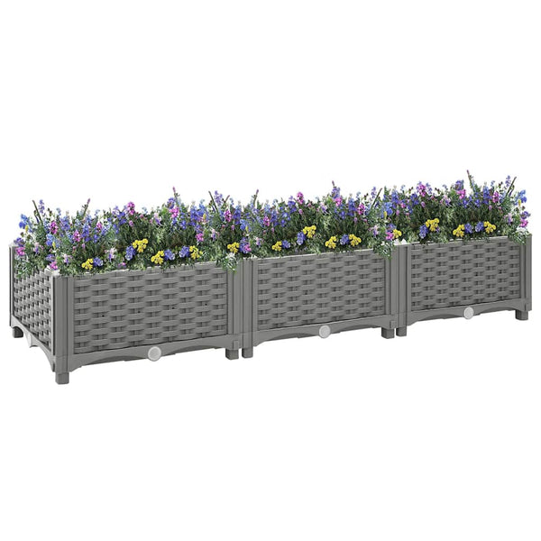 Abelardo 120x40x23cm erhöhter Blumenkasten (Polypropylen)