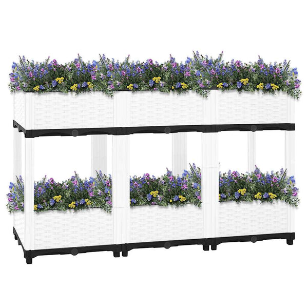 Abelardo Hochbeet 120x40x71cm (Polypropylen)