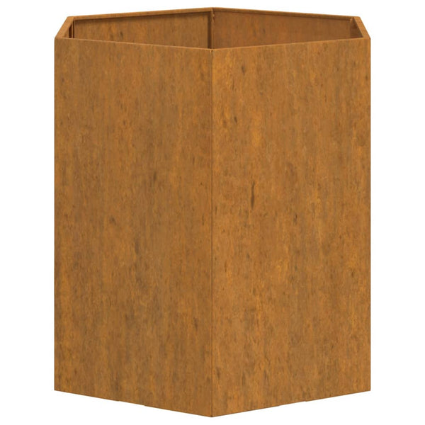 Rostige Pflanzkasten Selime 40x40x45cm (Cortenstahl)