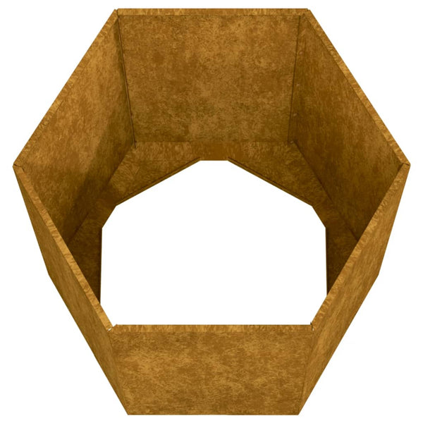 Rostige Pflanzkasten Selime 40x40x45cm (Cortenstahl)