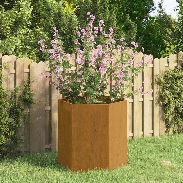 Rostige Pflanzkasten Selime 40x40x45cm (Cortenstahl)