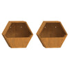 Rost Cortenstahl Blumenkästen Wes 30x10x25cm (2 Stück)