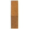 Rostige Cortenstahl-Pflanzkästen Wes 46x10x40cm (2 Stück)
