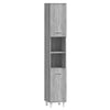 Grauer Sonoma Badezimmerschrank Staji 30x30x179cm (Holz)