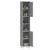 Grauer Sonoma Badezimmerschrank Staji 30x30x179cm (Holz)