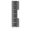 Grauer Sonoma Badezimmerschrank Staji 30x30x179cm (Holz)