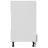 Grauer Ofenschrank Pompilas 60x46x81,5cm (Holz)