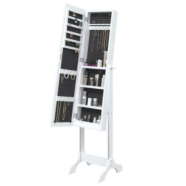 Valkoinen vapaasti seisova peili Geamanu 34x37x146cm