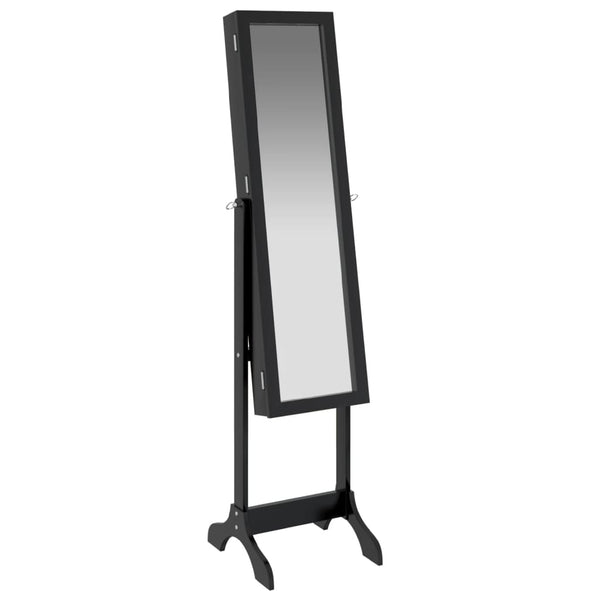 Musta vapaasti seisova peili Geamanu 34x37x146cm
