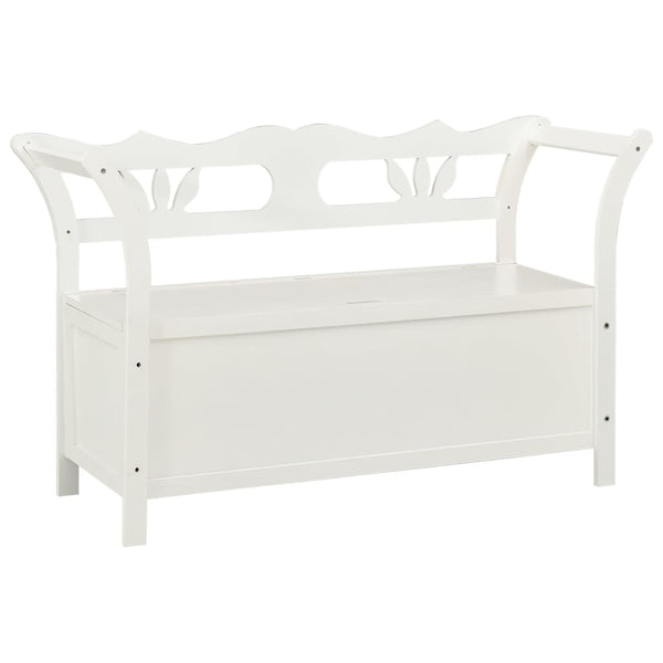 Sitzbank weiß 107x45x75,5cm (Fichte)