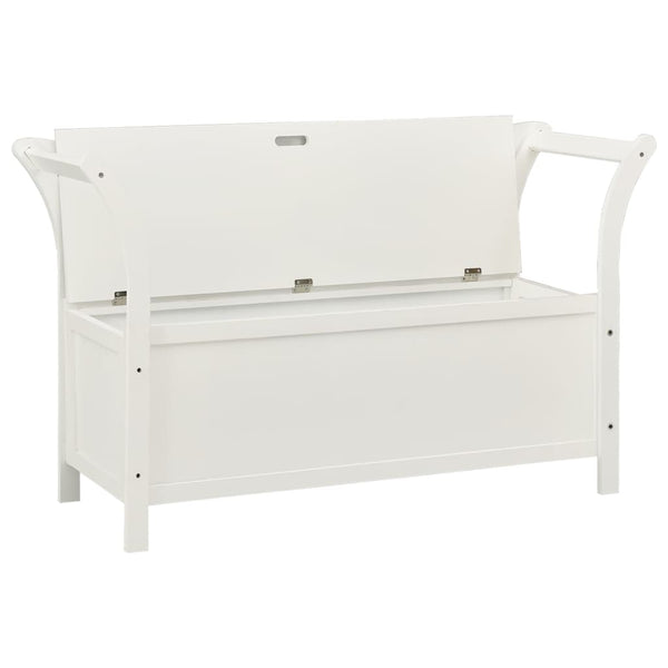 Sitzbank weiß 107x45x75,5cm (Fichte)