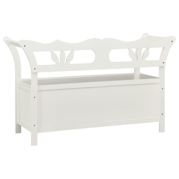 Sitzbank weiß 107x45x75,5cm (Fichte)