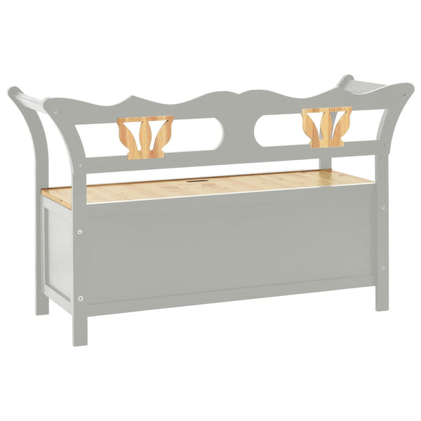 Graue Bank Asibe 107x45x75,5cm (Fichte)