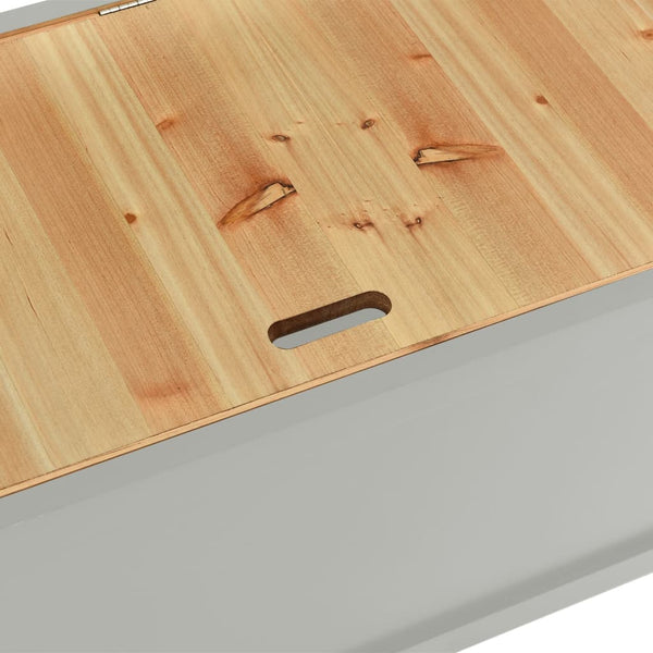 Graue Bank Asibe 107x45x75,5cm (Fichte)