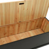 Musta penkki Asibe 107x45x75,5cm (kuusi)