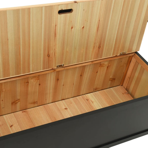 Musta penkki Asibe 107x45x75,5cm (kuusi)