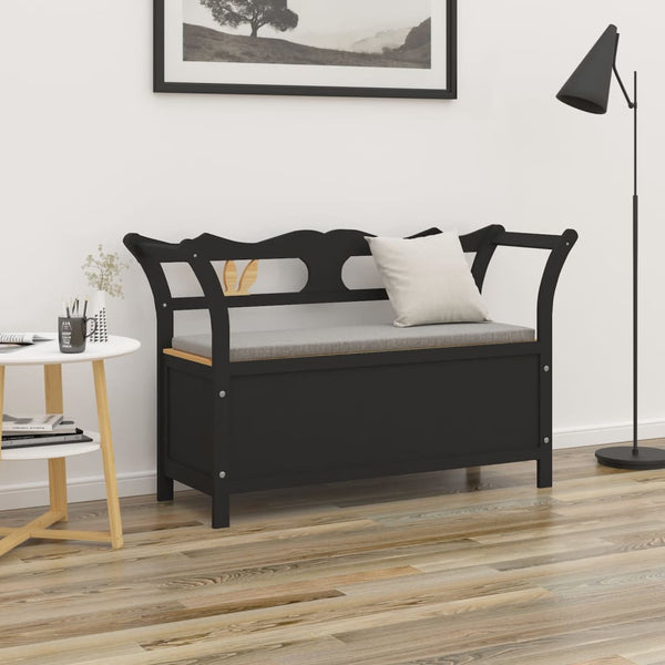 Musta penkki Asibe 107x45x75,5cm (kuusi)