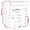 Weißer Komposter Rarita 63,5x63,5x77,5cm (Kiefer)