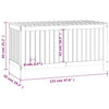 Graue Aufbewahrungsbox Brittni 121x55x64cm (Kiefer)