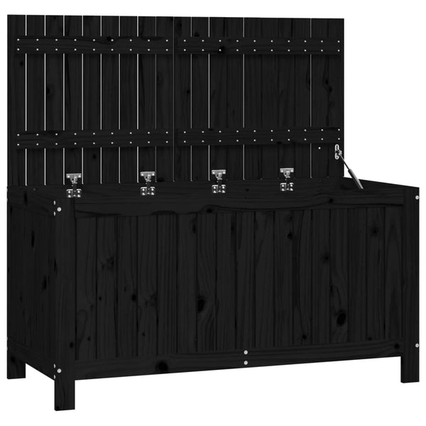 Schwarze Aufbewahrungsbox Brittni 121x55x64cm (Kiefer)