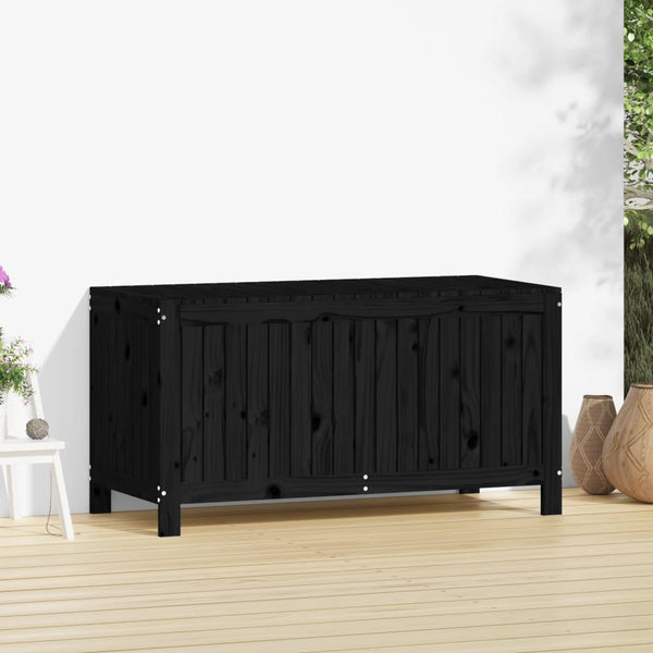 Schwarze Aufbewahrungsbox Brittni 121x55x64cm (Kiefer)