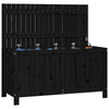 Schwarze Aufbewahrungsbox Brittni 121x55x64cm (Kiefer)
