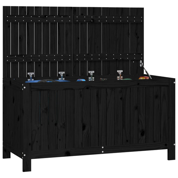 Schwarze Aufbewahrungsbox Brittni 121x55x64cm (Kiefer)