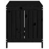Schwarze Aufbewahrungsbox Brittni 121x55x64cm (Kiefer)