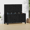 Schwarze Aufbewahrungsbox Brittni 121x55x64cm (Kiefer)