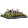 Grauer Blumenkasten Zamfira 110x110x27cm (Kiefer)