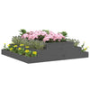 Grauer Blumenkasten Penelopia 110x110x27cm (Kiefer)