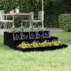 Schwarzer Blumenkasten Cianeta 78x78x27cm (Kiefer)