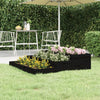 Schwarzer Blumenkasten Cianeta 107x107x27cm (Kiefer)
