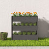 Grauer Blumenkasten Anci 112x25x104,5cm (Kiefer)