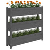 Grauer Blumenkasten Anci 112x25x104,5cm (Kiefer)