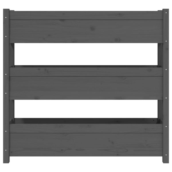 Grauer Blumenkasten Anci 112x25x104,5cm (Kiefer)