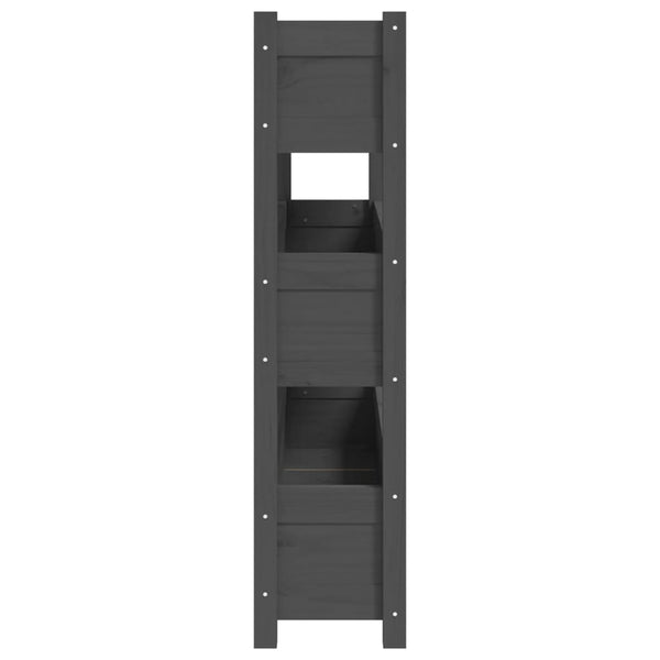 Grauer Blumenkasten Anci 112x25x104,5cm (Kiefer)