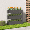 Grauer Blumenkasten Anci 112x25x104,5cm (Kiefer)