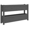 Grauer Blumenkasten Anci 112x25x66cm (Kiefer)