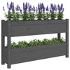 Grauer Blumenkasten Anci 112x25x66cm (Kiefer)
